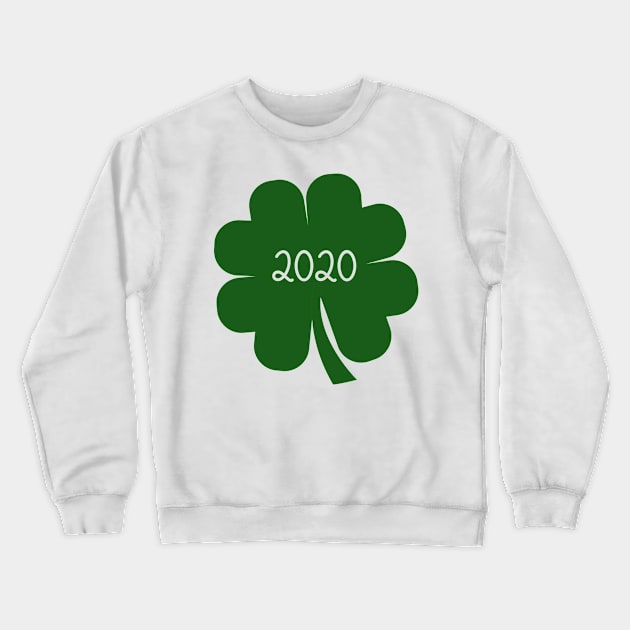 Shamrocks Pattern Irish St. Patricks Day Clovers Crewneck Sweatshirt by JessDesigns